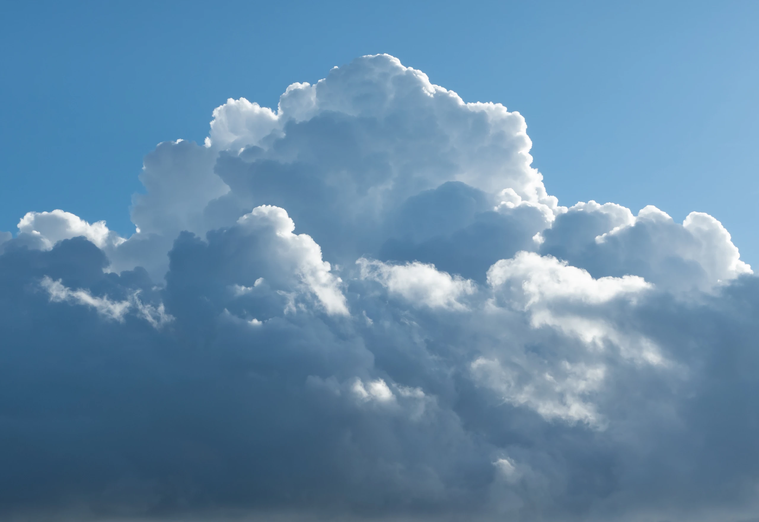 Towering clouds in a blue Texas sky
