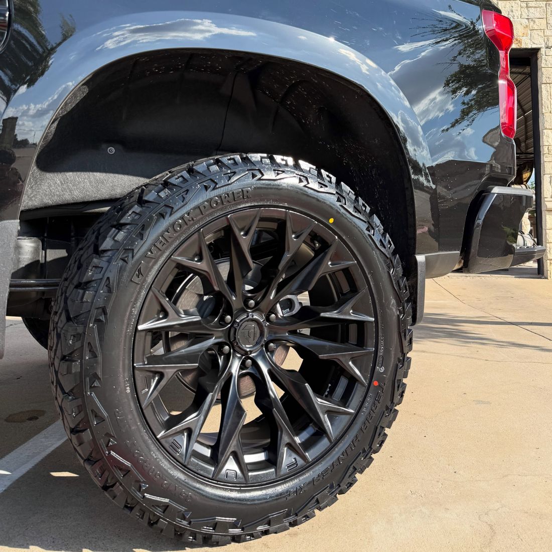 35 inch tires mounted on a Ford F-150 in Mansfield, TX