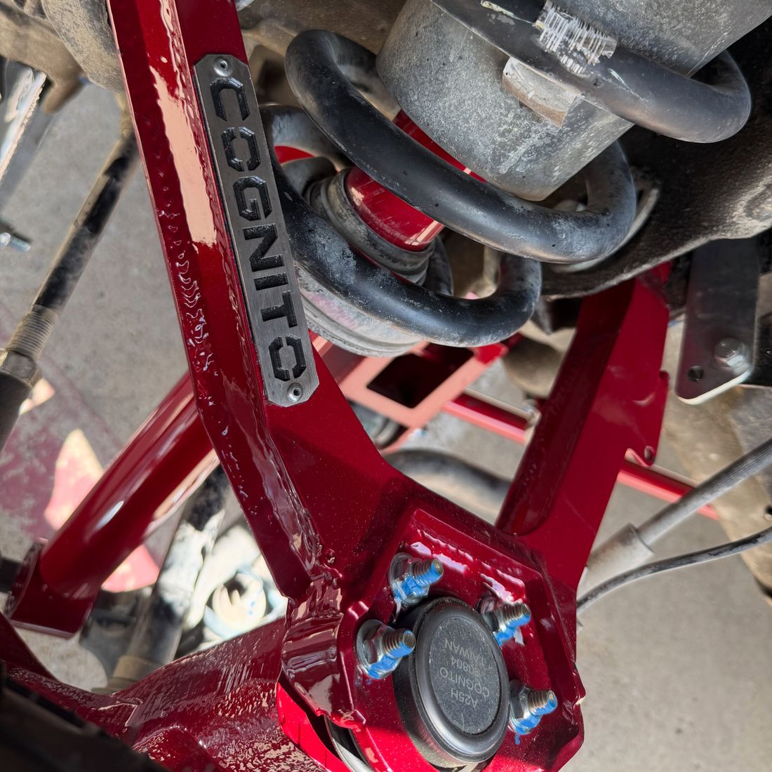 Cognito upper control arm fitted to a lifted truck in Mansfield, TX
